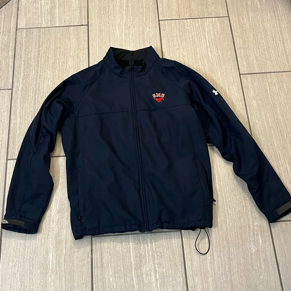 Under Armour Men’s Navy Full-Zip Lightweight Jacket SMU College